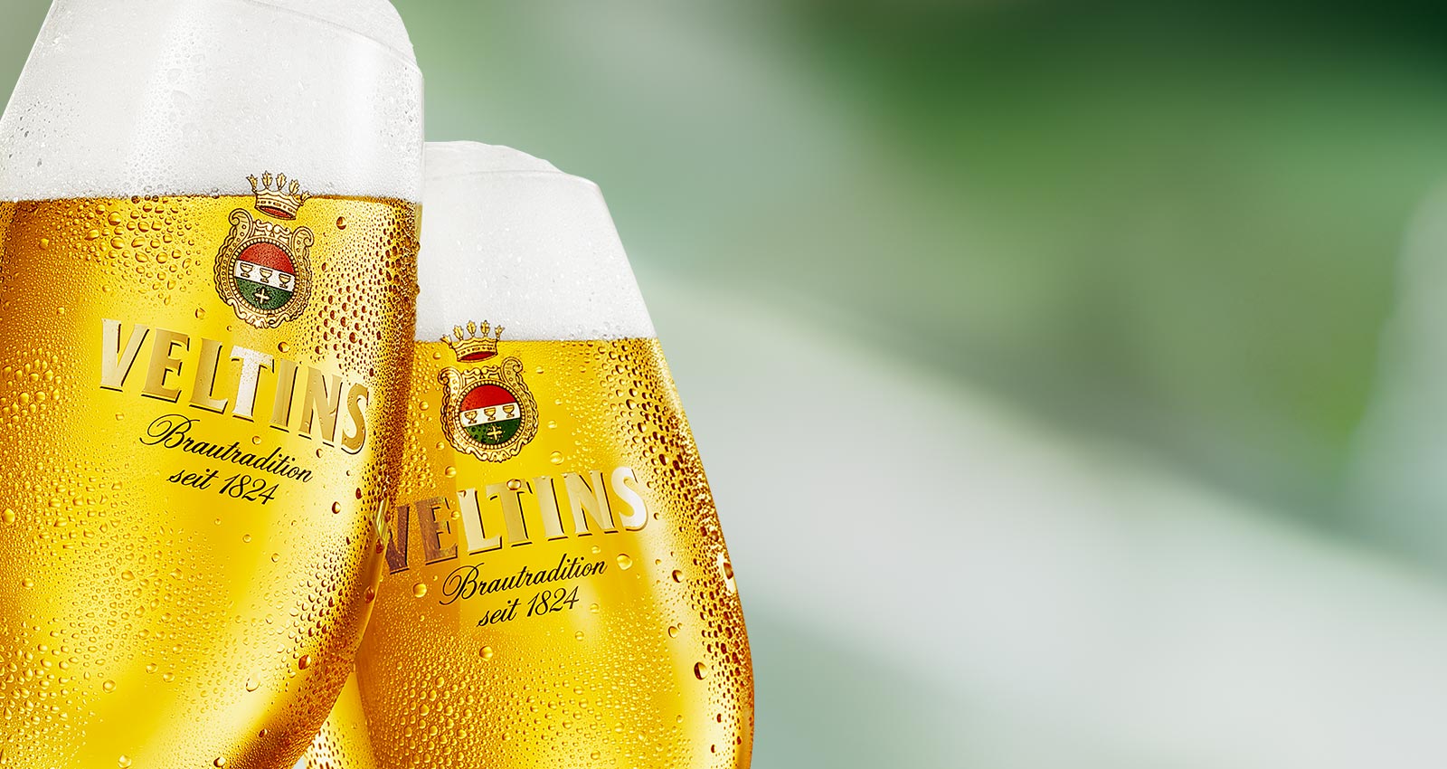 Frisches VELTINS - Leidenschaft ist unser Bier